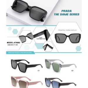 Premium Acetate Sunglasses, Prada style