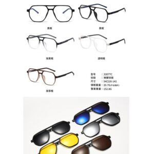 Fashion TR90 PC 1+5  Clip On Sunglasses