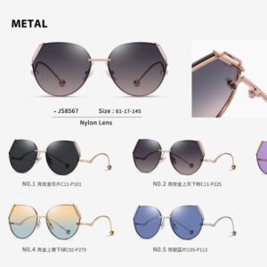 Rimless Female Fashion Sunglasses