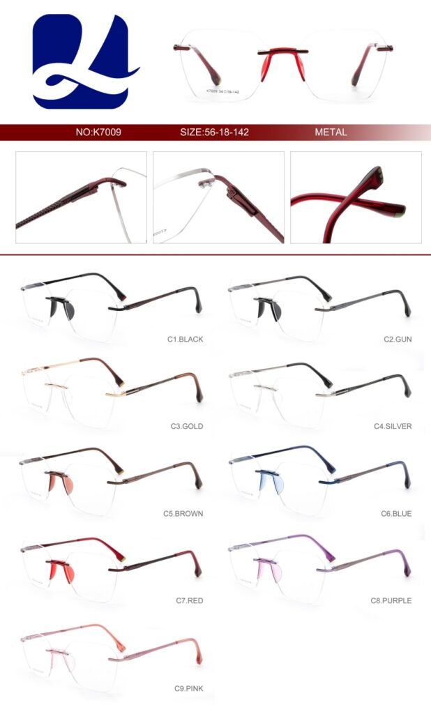 Rimless Glasses Saddle Shape Nose Pads