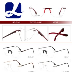 Rimless Glasses Saddle Shape Nose Pads