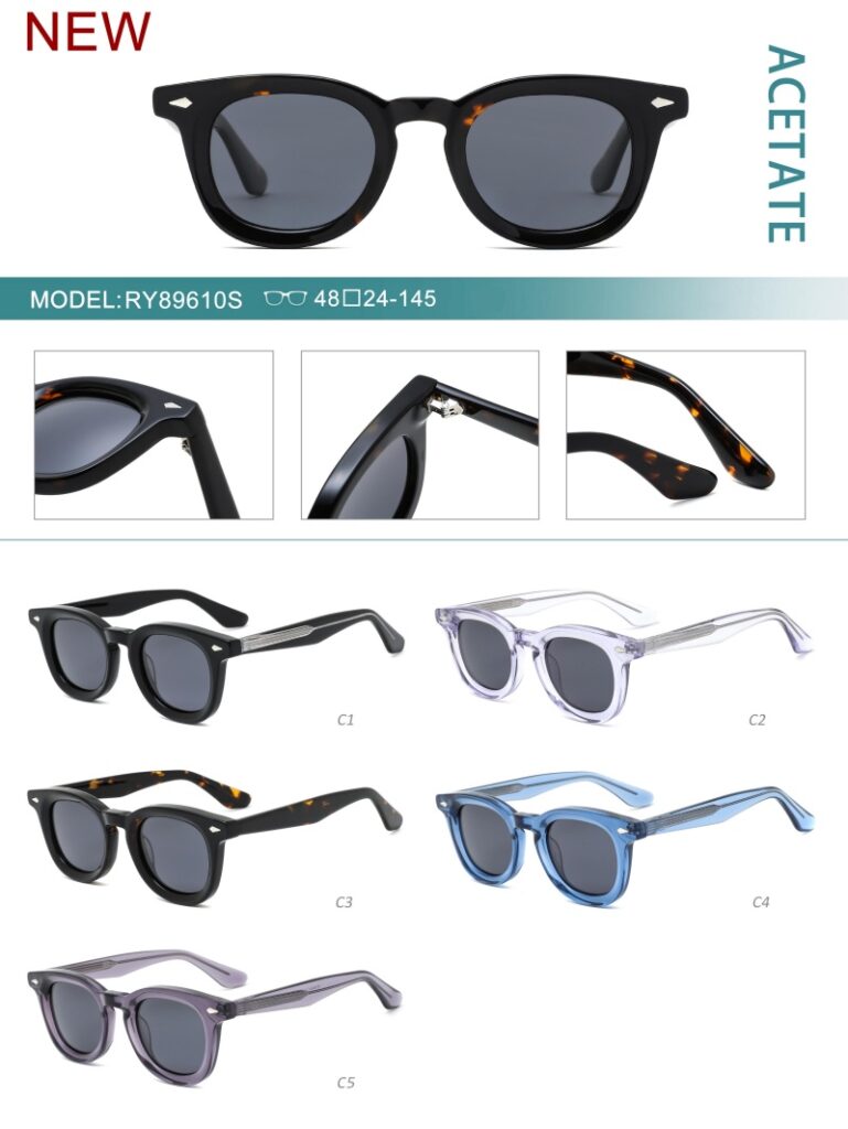 Fashion Thick Acetate Sunglasses