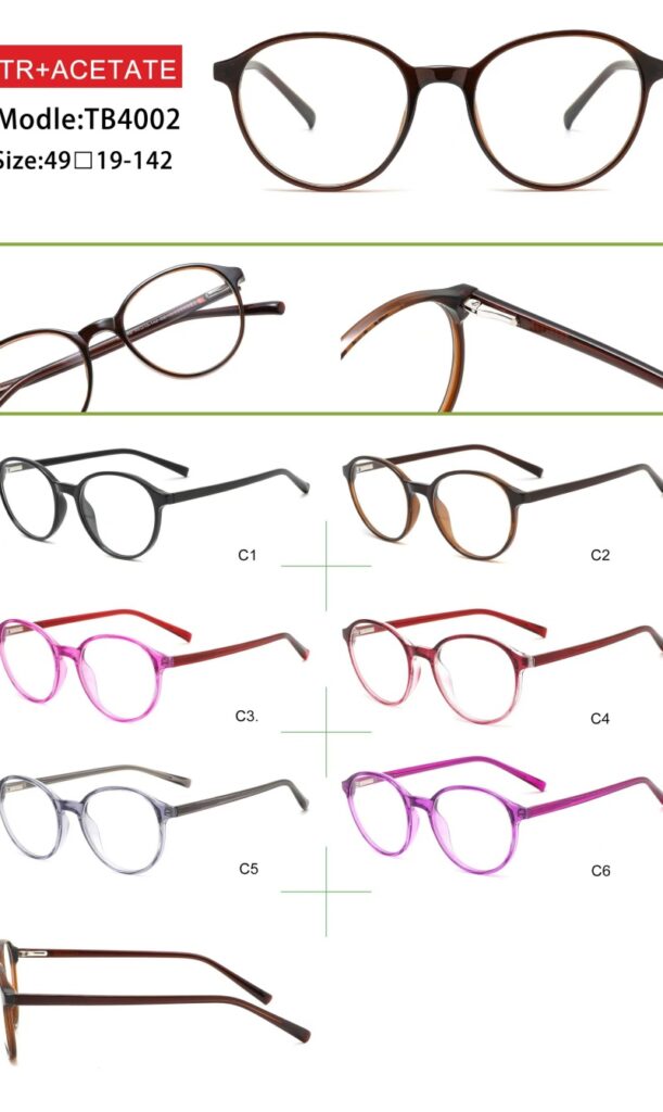 TR and Acetate Optical glasses