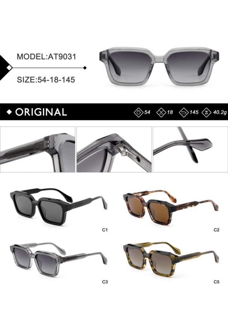 A Square Fashion Acetate Sunglasses