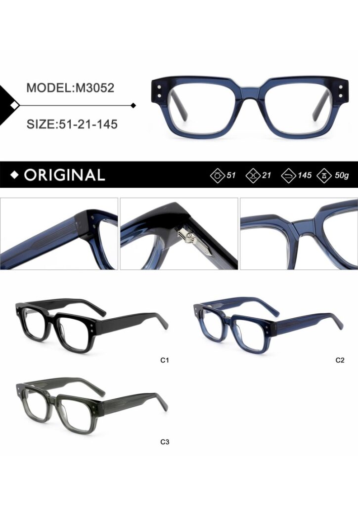 Thick Acetate Men and Women Optical Frames