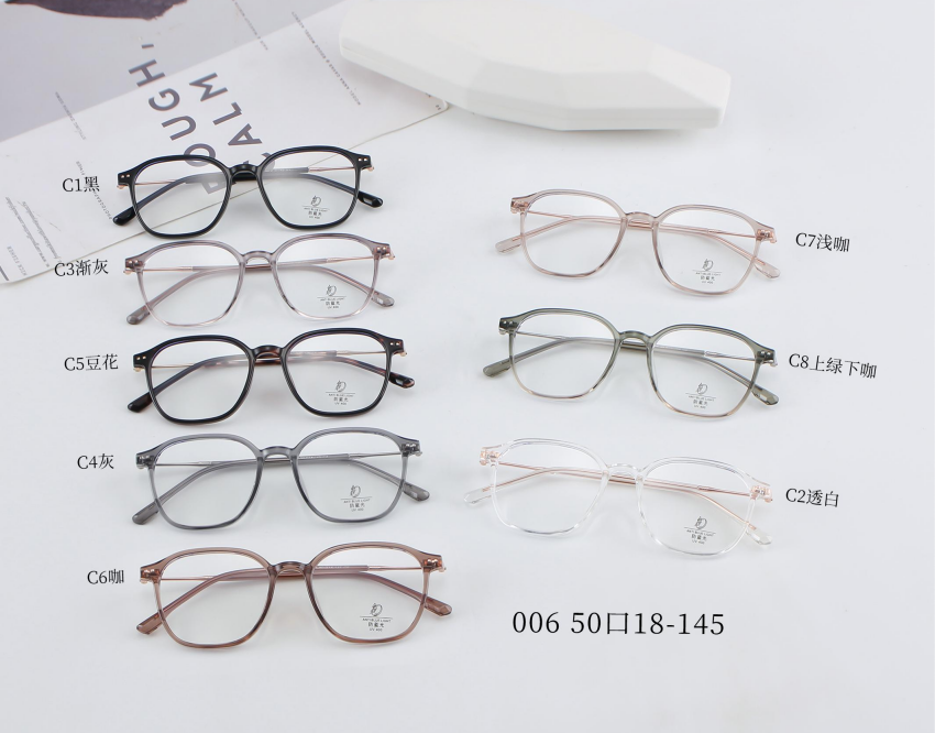 A TR Metal Combination Square Optical glasses