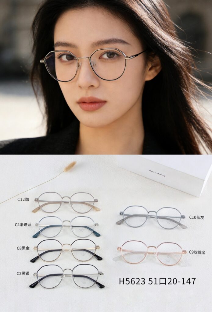 A Fashion design metal optical frames