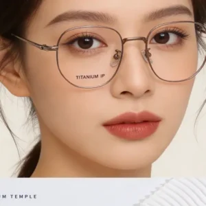 A Half Titanium women Optical Frames