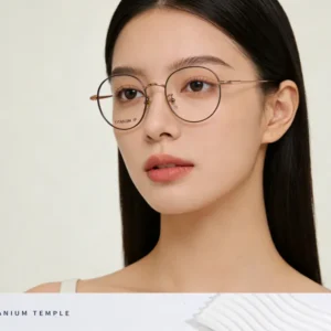 A Half Titanium women Optical Frames